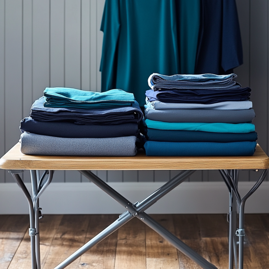 Folding Table of Clothes